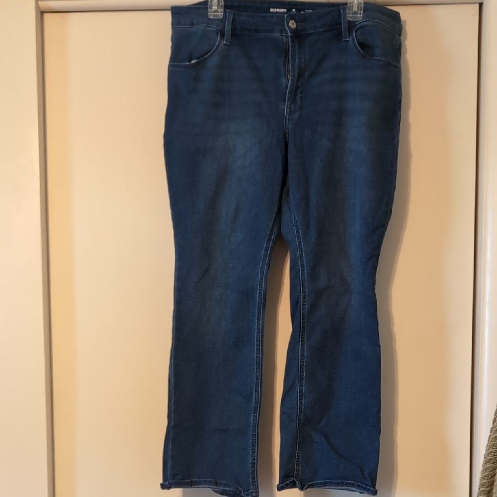 Old Navy Dark Blue Straight Leg Jeans Sz16
